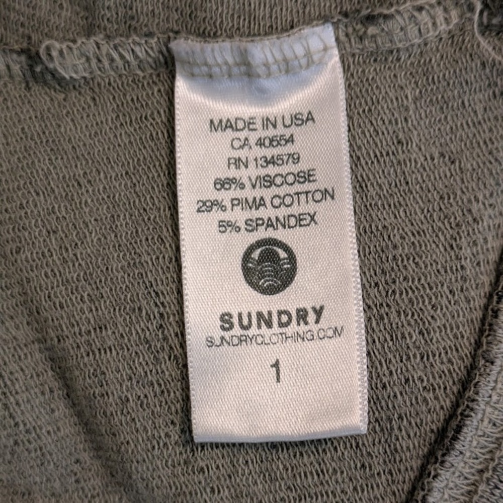 Sundry Hoodie Women's Small Gray Only Good Days Embroidered Graphic Pullover USA - Picture 5 of 6